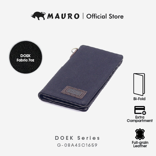 MAURO Serge Series Men's Long Genuine Leather Wallet Protection Dompet Kulit Panjang Lelaki 08A4SC1659