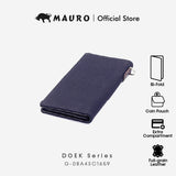 MAURO Serge Series Men's Long Genuine Leather Wallet Protection Dompet Kulit Panjang Lelaki 08A4SC1659