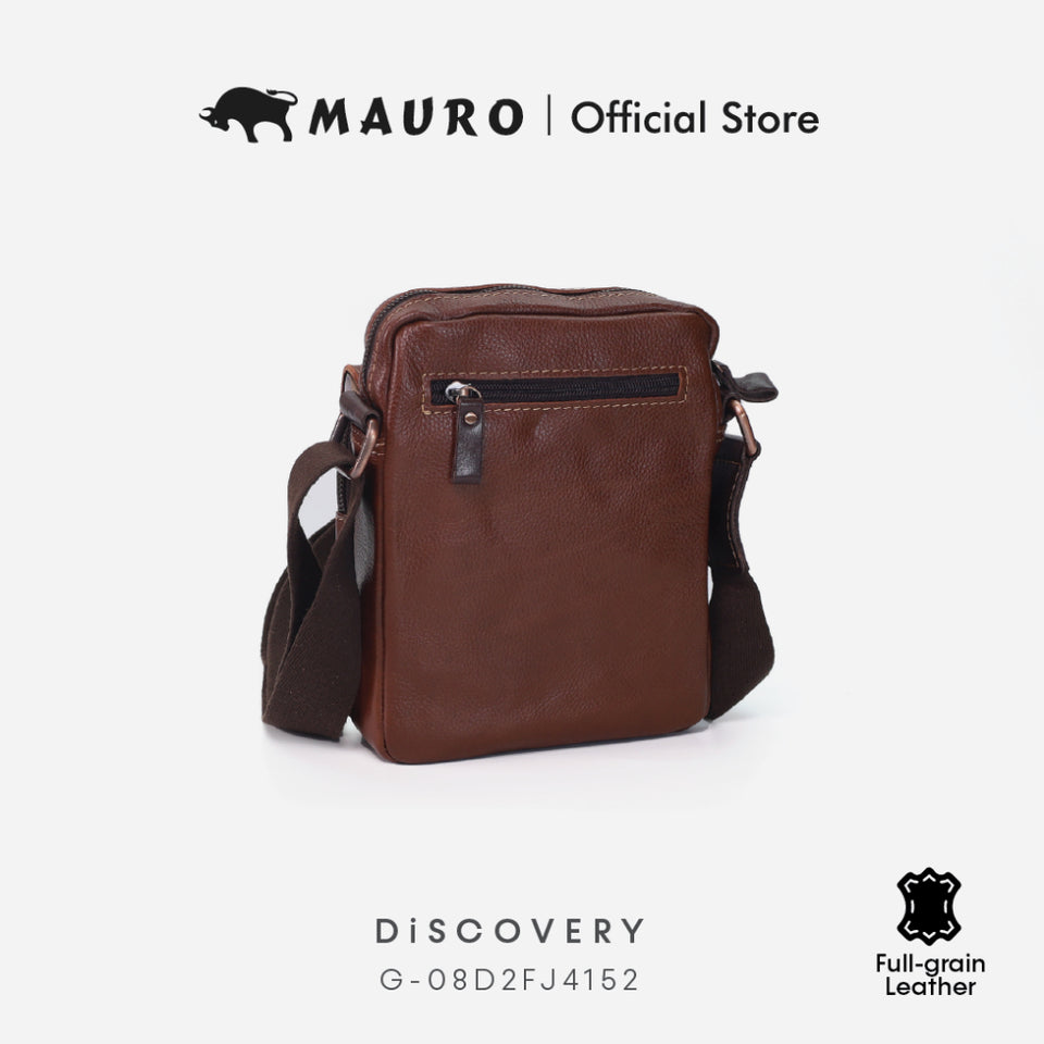 MAURO Nomad Sling Bag Series Genuine Leather Messenger Pouch Crossbody Phone Bag 08D2FJ4152