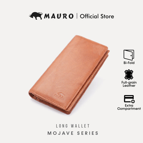 MAURO Classic Trifold Series Men's Genuine Leather Wallet Dompet Kulit Lelaki 08J4DP279A