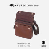 MAURO Nomad Sling Bag Series Genuine Leather Messenger Pouch Crossbody Phone Bag 08D2FJ4152