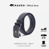 MAURO Elite Series Men's Leather Belt Automatic Buckle 08Y3TP003A