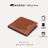 MAURO Tradesman Trifold Series Men's Genuine Leather Wallet Dompet Kulit Lelaki 08J4DP139A