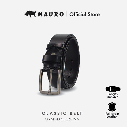 Mauro Genuine Leather Men Needle Buckle Belt