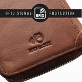 MAURO Tradesman Bifold Series Men's Genuine Leather Wallet with RIFD Protection Dompet Kulit Lelaki 08O2MX1712