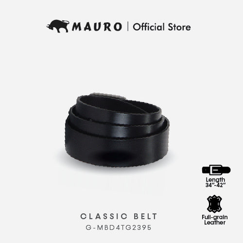 Mauro Genuine Leather Men Needle Buckle Belt