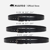 Mauro Genuine Leather Men Needle Buckle Belt