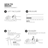 MAURO Elite Series Men's Leather Belt Automatic Buckle 08Y3TP003A