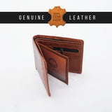 MAURO Tradesman Trifold Series Men's Genuine Leather Wallet Dompet Kulit Lelaki 08J4DP139A