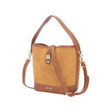 Arrow Ladies Two Tone Suede Synthetic Leather Bucket Bag
