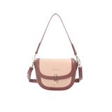 Arrow Ladies Premium Synthetic Leather Multi Compartment Retro Saddle Mini Handbag with Adjustable Strap