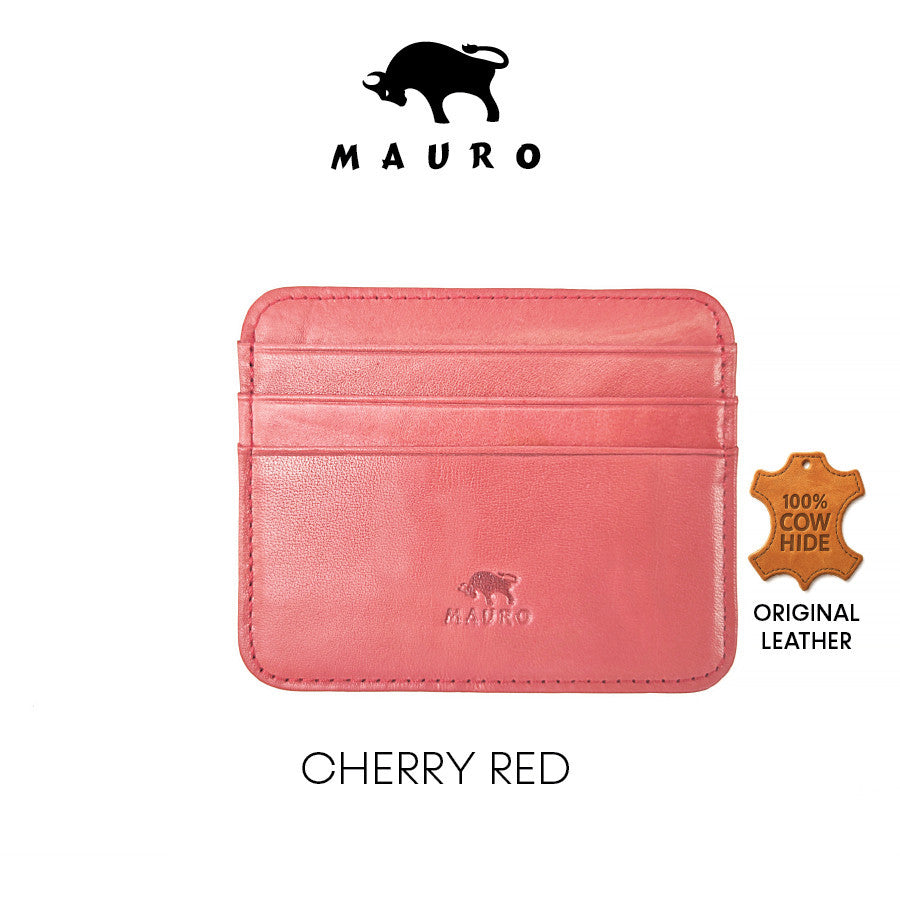 MAURO Personalised Leather Card Holder Business Card Holder Credit Card Holder Name Card Holder Dompet Kad Wallet