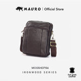 MAURO Men'S Genuine Leather Crossbody – Man Sling Bag Crossbody Organized & Professional Carry Beg Silang Lelaki