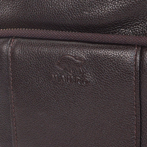 MAURO Men'S Genuine Leather Crossbody – Man Sling Bag Crossbody Organized & Professional Carry Beg Silang Lelaki