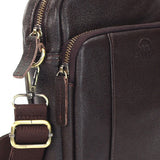 MAURO Men'S Genuine Leather Crossbody – Man Sling Bag Crossbody Organized & Professional Carry Beg Silang Lelaki
