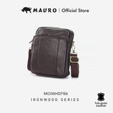 MAURO Men'S Genuine Leather Crossbody – Man Sling Bag Crossbody Organized & Professional Carry Beg Silang Lelaki