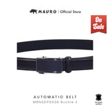 MAURO Men’s Leather Belt Automatic Buckle Ratchet Belt Tali Pinggang Kulit Tulen Lelaki Auto Lock Buckle 2 and Buckle 3