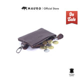 MAURO Genuine Leather Coin Purse Men Women Mini Wallet Small Key Pouch Beg Duit Syiling Kulit Lembu Asli 100% Original