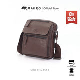 MAURO THE WAYFARER Series Genuine Leather Men Sling Messenger Bag Beg Silang Lelaki
