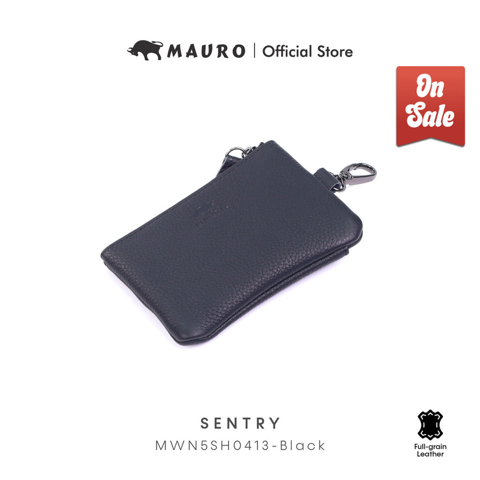 MAURO Genuine Leather Coin Purse Men Women Mini Wallet Small Key Pouch Beg Duit Syiling Kulit Lembu Asli 100% Original