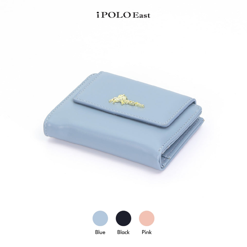 iPOLO East Compact Synthetic Leather Ladies Mini Wallet Zipper Purse