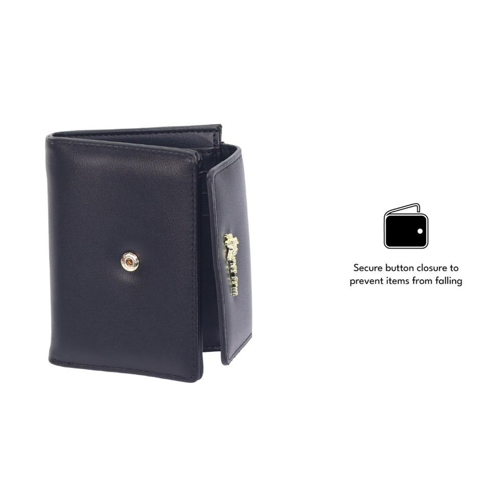 iPOLO East Compact Synthetic Leather Ladies Mini Wallet Zipper Purse