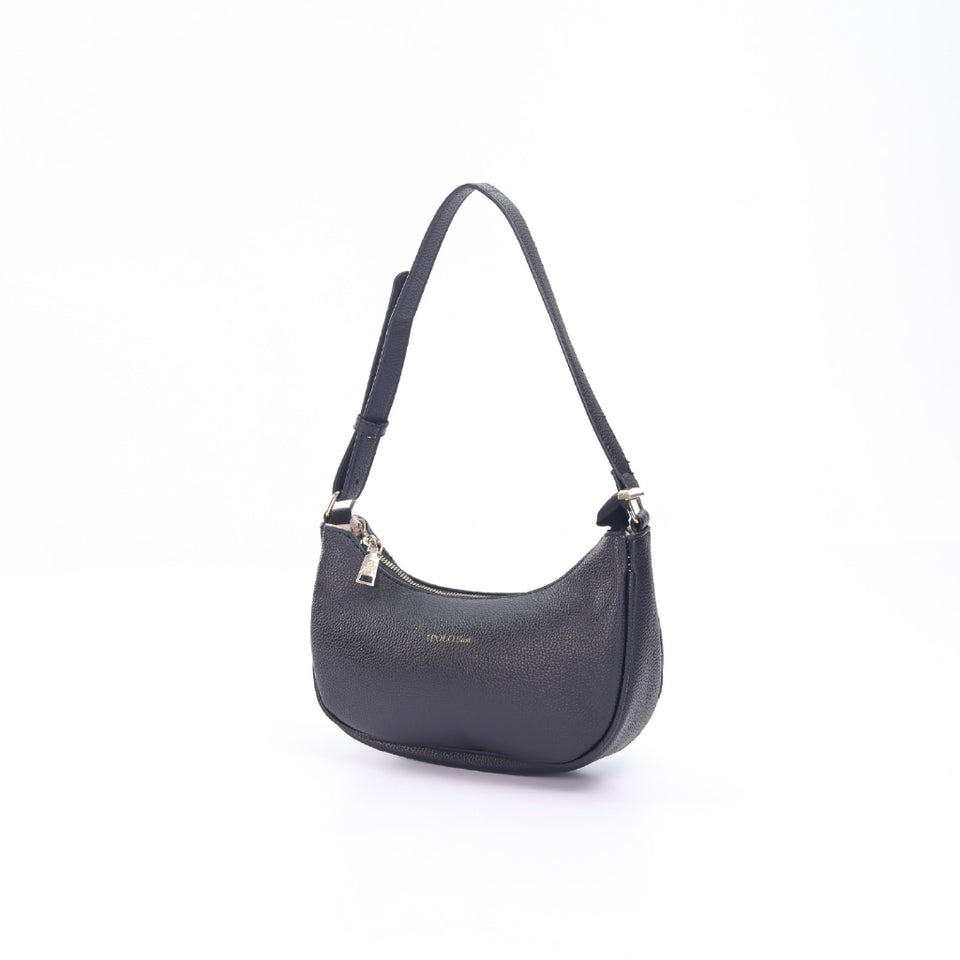 iPOLO East Synthetic Pebbled Leather Ladies Crescent Crossbody Shoulder Bag