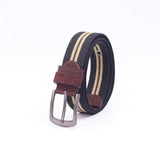 iPOLO East Durable Webbing Belt for Men Premium Canvas Fabric Belt with High Quality Punched Holes Casual Tactical Style