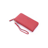 iPOLO East Ladies Synthetic Leather Toothpick Texture Long Zipper Purse Dompet Panjang Zip Wanita
