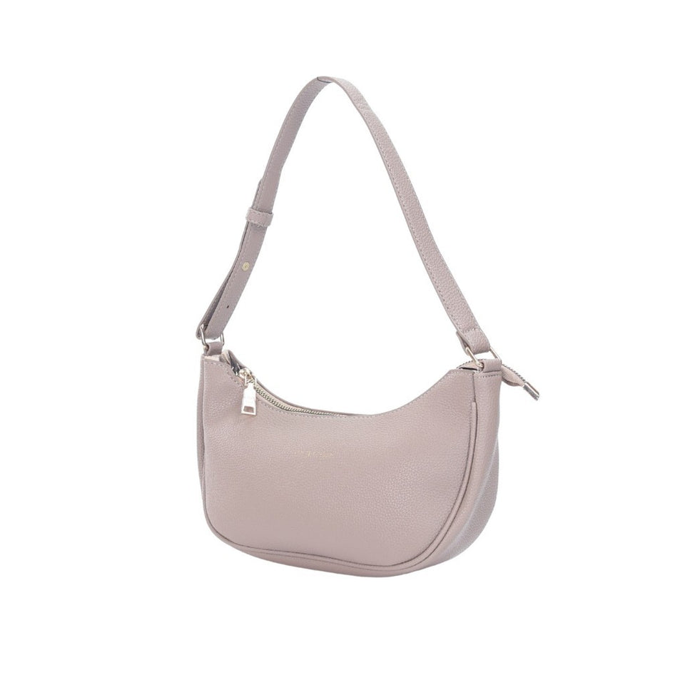 iPOLO East Synthetic Pebbled Leather Ladies Crescent Crossbody Shoulder Bag