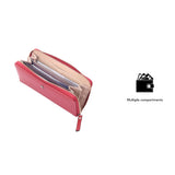 iPOLO East Ladies Synthetic Leather Toothpick Texture Long Zipper Purse Dompet Panjang Zip Wanita