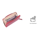 iPOLO East Ladies Synthetic Leather Toothpick Texture Long Zipper Purse Dompet Panjang Zip Wanita