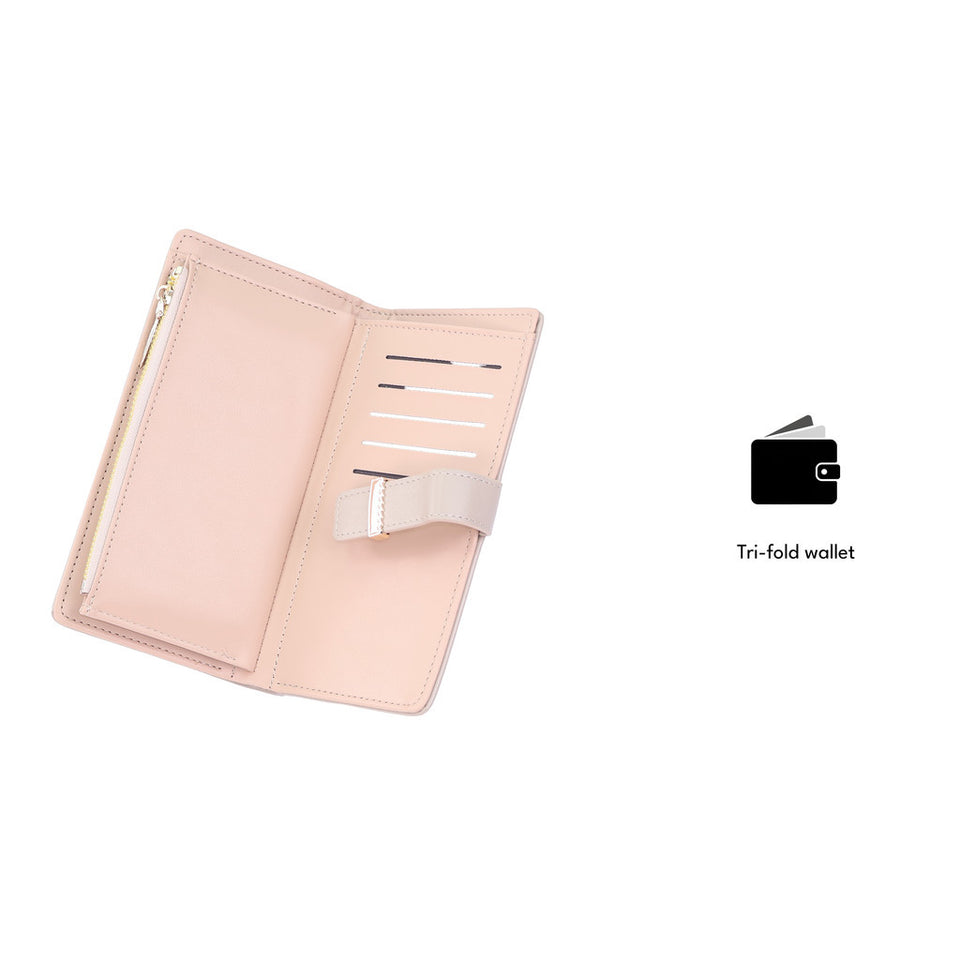 iPOLO East Ladies Slim Long Multi Compartment Clutch Purse Dompet Panjang Wanita