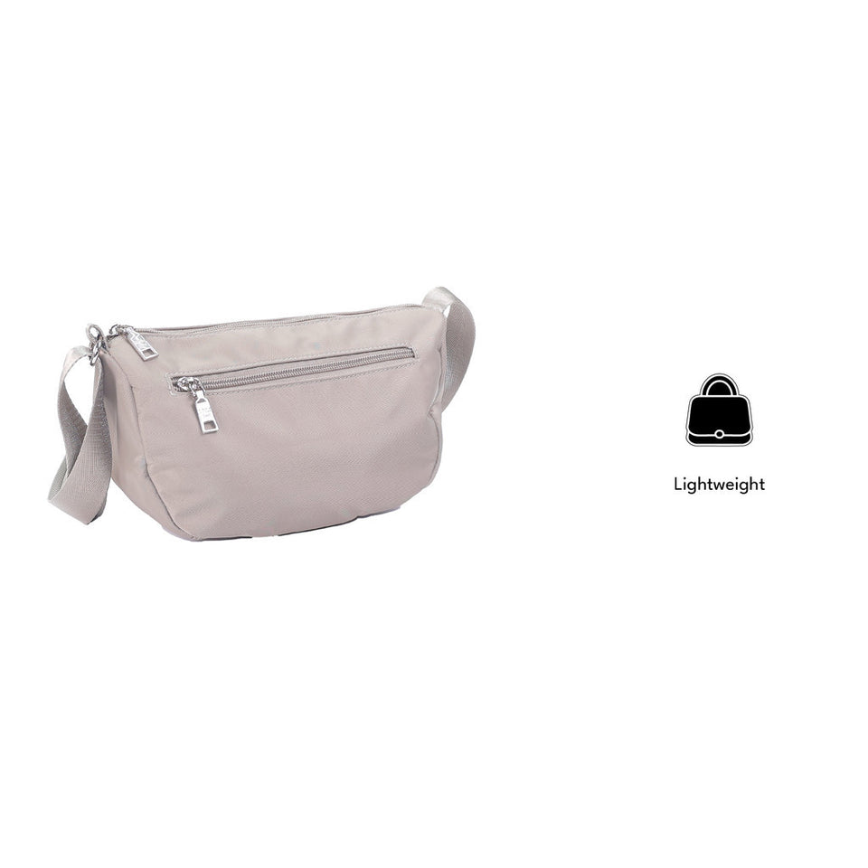 iPOLO East Metro Nylon Collection Ladies Half Moon Crossbody Bag