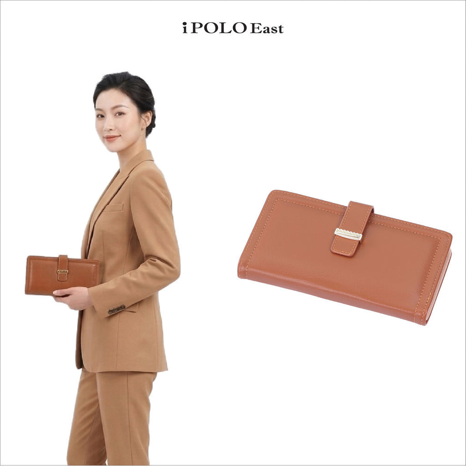 iPOLO East Ladies Slim Long Multi Compartment Clutch Purse Dompet Panjang Wanita