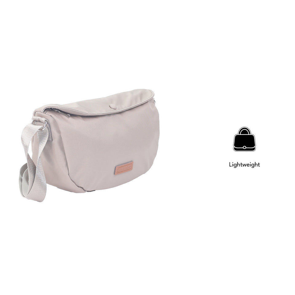 iPOLO East Metro Nylon Collection Ladies Half Moon Crossbody Bag