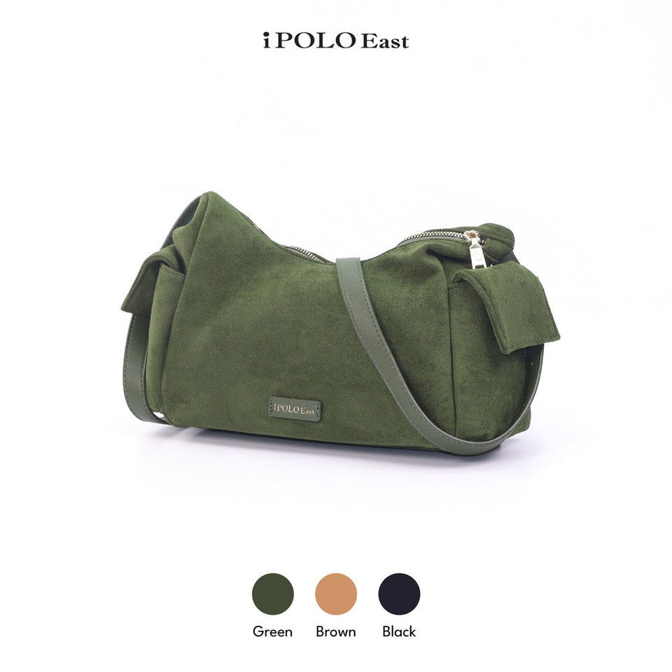 iPOLO EAST Suede Ladies Crossbody Bag Sling Bag Women Beg Tangan Wanita Shoulder Bag Casual Messenger