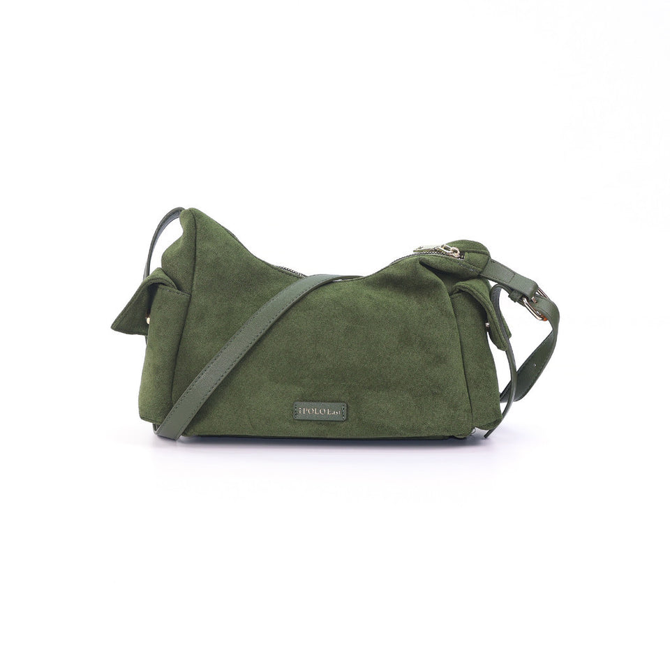 iPOLO EAST Suede Ladies Crossbody Bag Sling Bag Women Beg Tangan Wanita Shoulder Bag Casual Messenger
