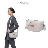 iPOLO East Metro Nylon Collection Ladies Half Moon Crossbody Bag