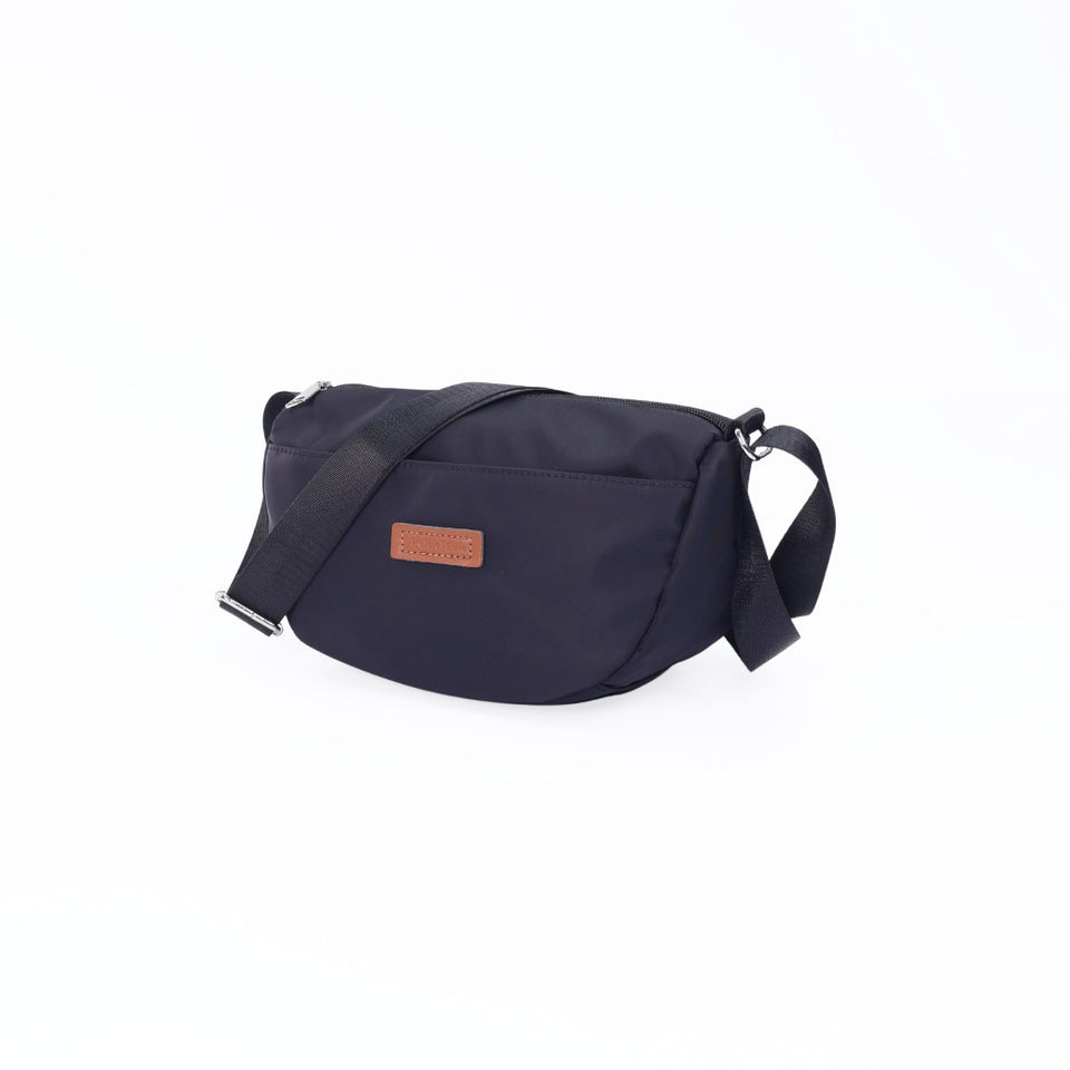 iPOLO East Metro Nylon Collection Ladies Half Moon Crossbody Bag