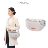 iPOLO East Metro Nylon Collection Ladies Half Moon Crossbody Bag
