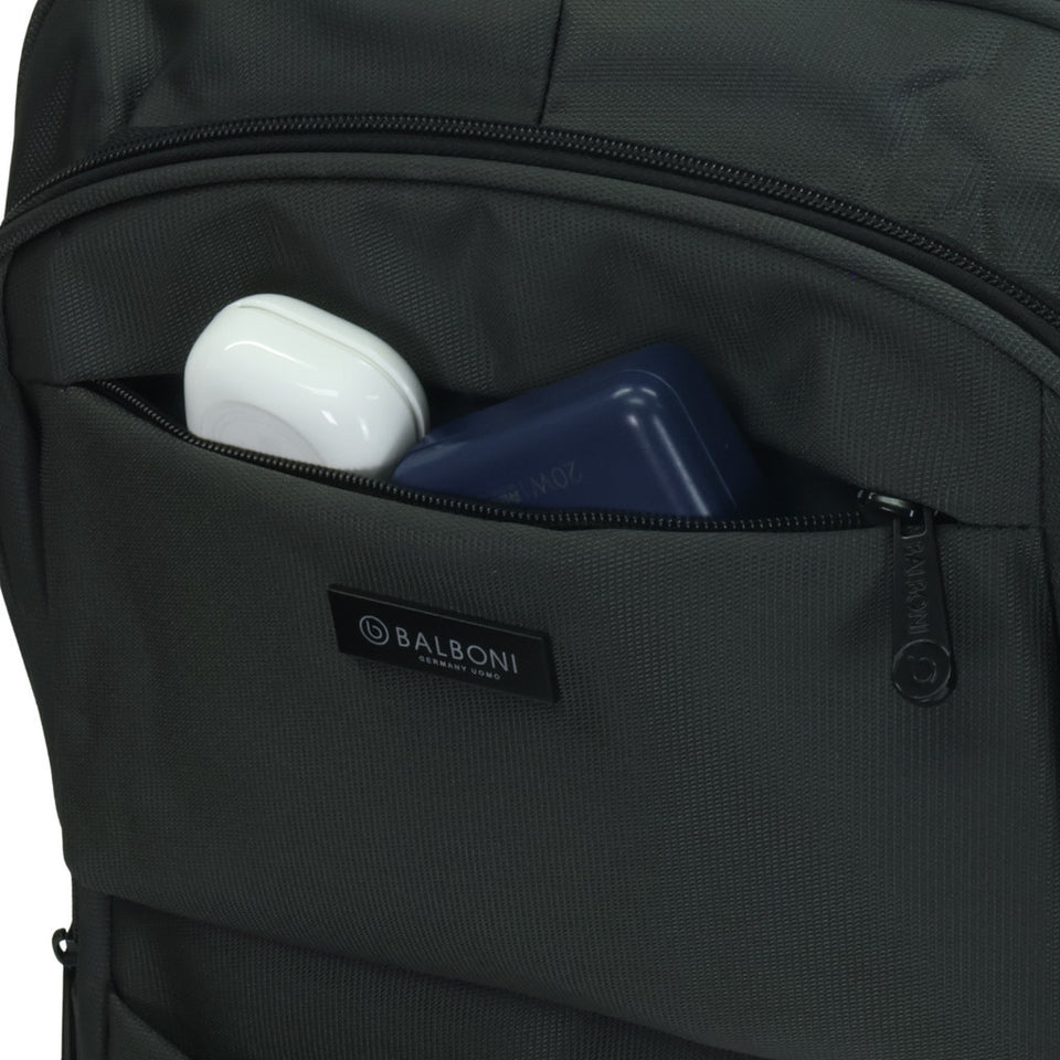 BALBONI Unisex Large-Capacity Water Resistant Nylon Backpack