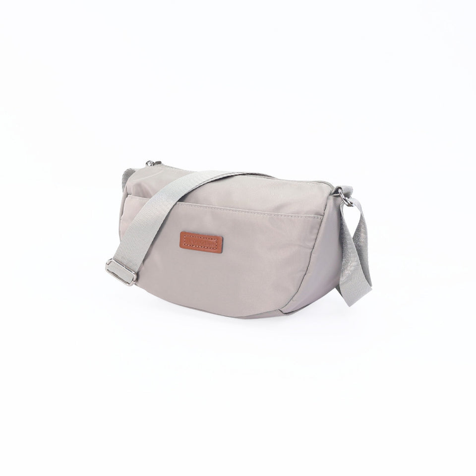 iPOLO East Metro Nylon Collection Ladies Half Moon Crossbody Bag