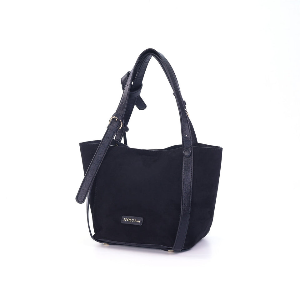 iPOLO EAST Suede Ladies Small Crossbody Bag Sling Bag Women Beg Tangan Wanita Shoulder Bag Casual Bucket