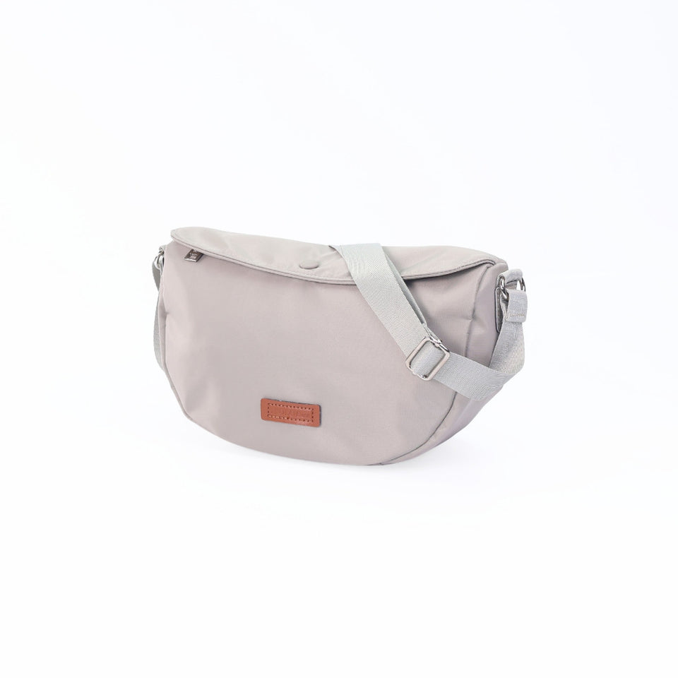 iPOLO East Metro Nylon Collection Ladies Half Moon Crossbody Bag
