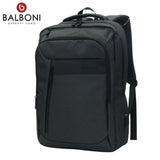 BALBONI Unisex Oxford Fabric Travel Laptop Backpack with USB Charging Port