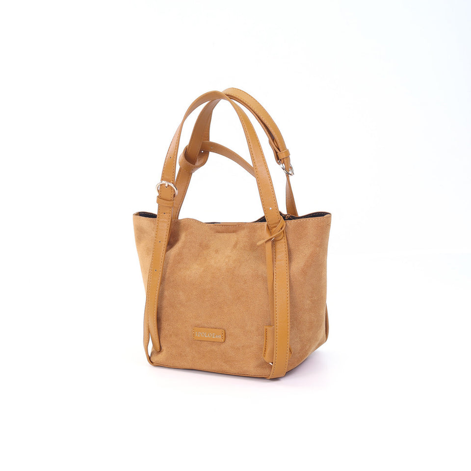 iPOLO EAST Suede Ladies Small Crossbody Bag Sling Bag Women Beg Tangan Wanita Shoulder Bag Casual Bucket