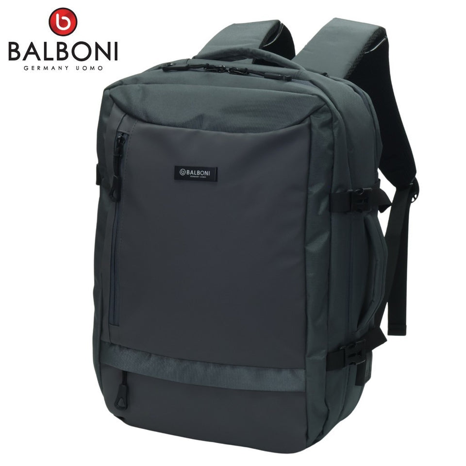 BALBONI Unisex Oxford Fabric Travel Laptop Backpack with USB Charging Port