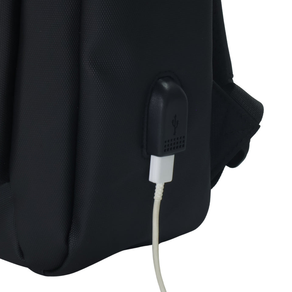 BALBONI Unisex Travel Laptop Backpack with USB Charging Port