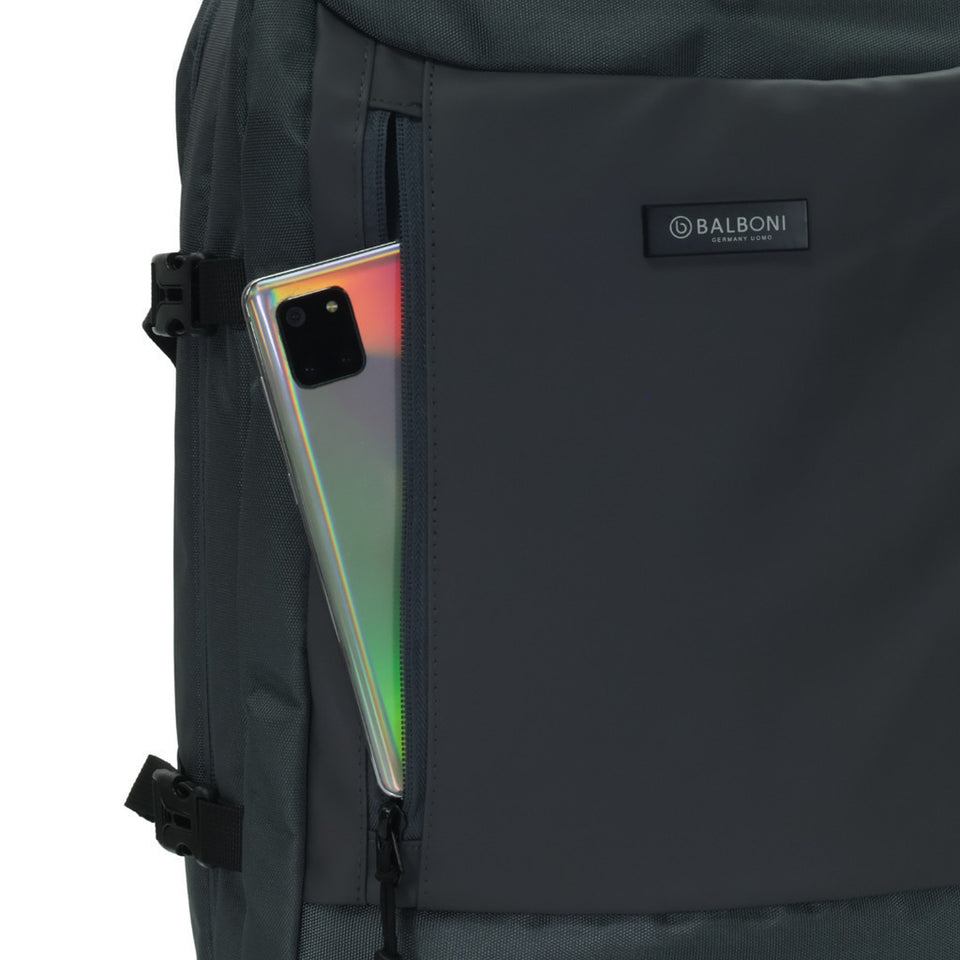 BALBONI Unisex Oxford Fabric Travel Laptop Backpack with USB Charging Port